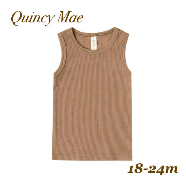 こども ビームス(コドモビームス)のquincy mae タンクトップ (Copper／18-24m) キッズ/ベビー/マタニティのベビー服(~85cm)(タンクトップ/キャミソール)の商品写真