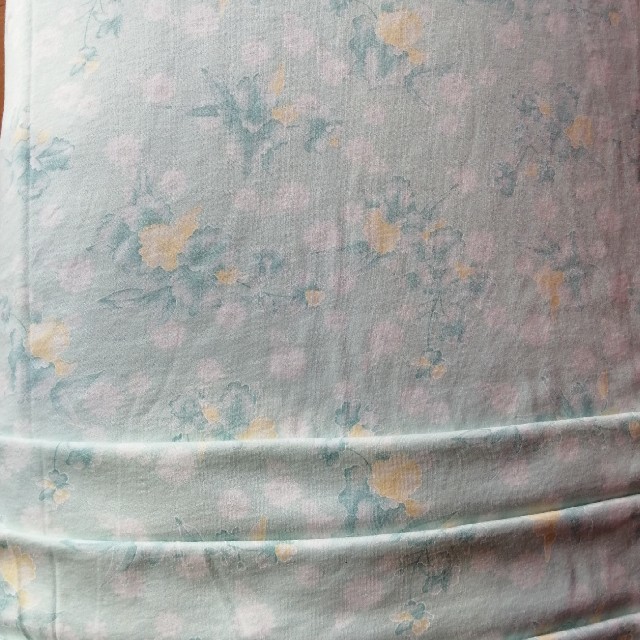 広幅スムースニット生地　花柄　薄手綿100％　日本製 ハンドメイドの素材/材料(生地/糸)の商品写真