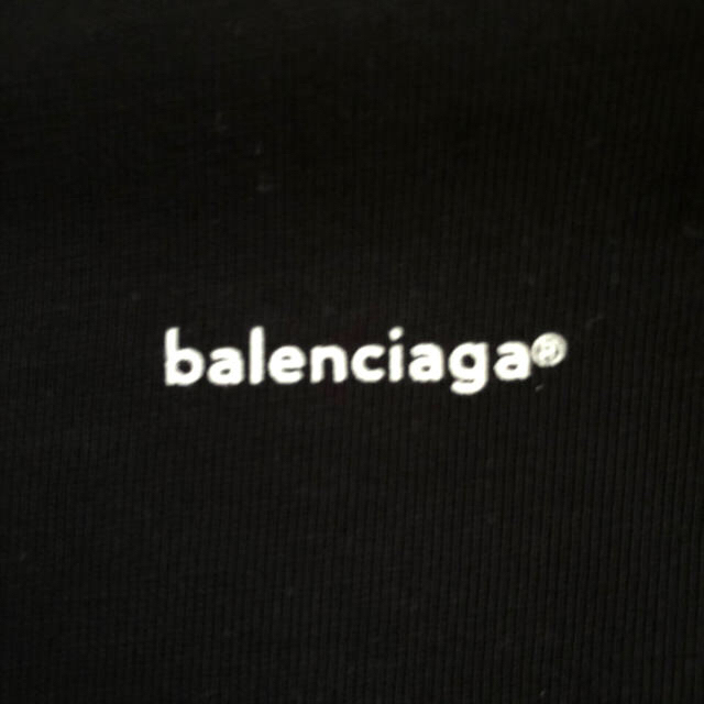 値下げ！BALENCIAGA バレンシアガ　黒　ロゴTシャツ　ロンT