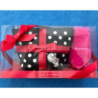 ルルギネス(LULU GUINNESS)のLULU GUINNESS ポーチ& タオルハンカチーフセット(ポーチ)