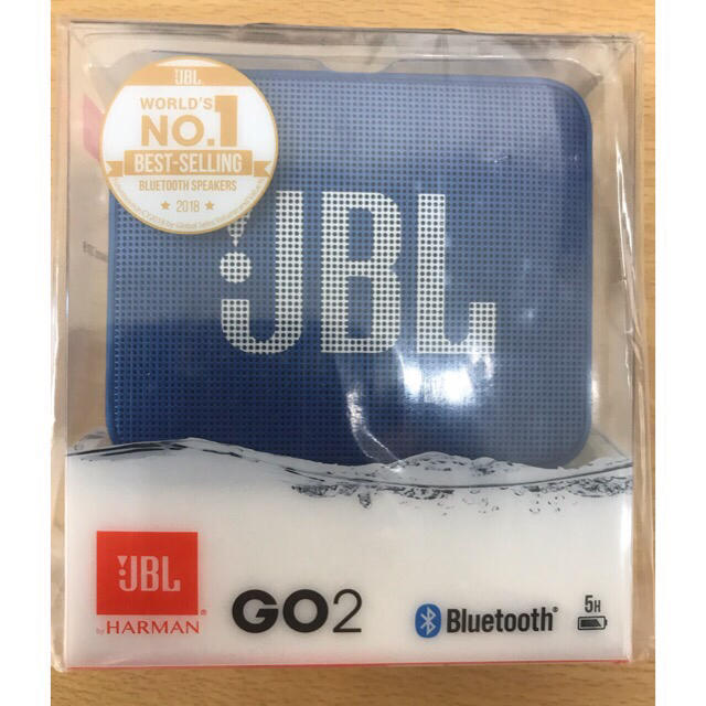 Herman Miller(ハーマンミラー)の【新品】JBL GO2BluetoothスピーカーIPX7防水ポータブルブルー スマホ/家電/カメラのオーディオ機器(スピーカー)の商品写真