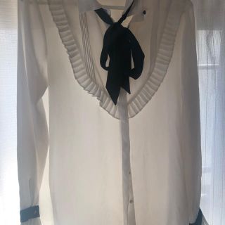 ザラ(ZARA)のZARA リボントップス(カットソー(長袖/七分))