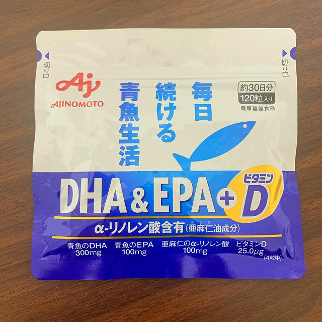 味の素(アジノモト)の味の素 DHA＆EPA＋ビタミンD 食品/飲料/酒の健康食品(ビタミン)の商品写真