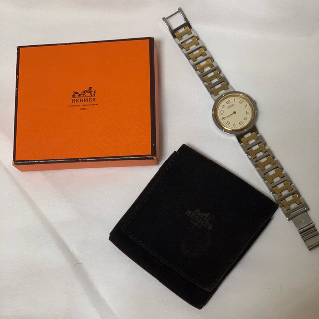Hermes(エルメス)のエルメスHERMES・クリッパー腕時計✨ユニセックス✨クォーツ✨3.0 レディースのファッション小物(腕時計)の商品写真