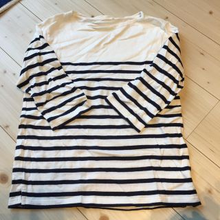 ユニクロ(UNIQLO)のボーダー　七分袖　Tシャツ(Tシャツ(長袖/七分))