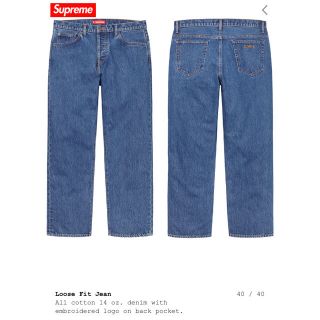 シュプリーム(Supreme)のsupreme loose fit jean 30 シュプリーム デニム　パンツ(デニム/ジーンズ)