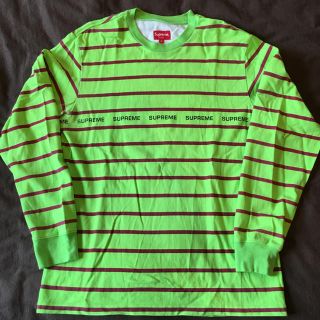 シュプリーム(Supreme)の左手汚れあり！Supreme ロンT(Tシャツ/カットソー(七分/長袖))