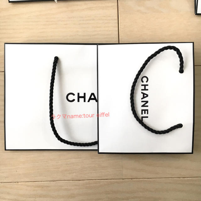 CHANEL(シャネル)のCHANEL シャネル ショッパー ショップ袋 7枚セット リボン付 レディースのバッグ(ショップ袋)の商品写真