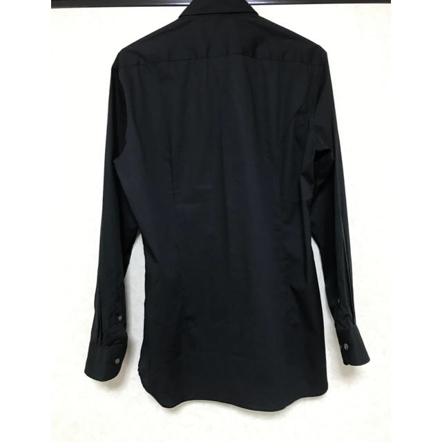 MUJI (無印良品)(ムジルシリョウヒン)の【美品】メンズ　長袖シャツ　ブラック メンズのトップス(シャツ)の商品写真