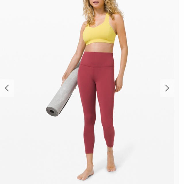 lululemon(ルルレモン)の新品 ルルレモン レギンス ワイン サイズ4 LULULEMON 送料込み レディースのレッグウェア(レギンス/スパッツ)の商品写真