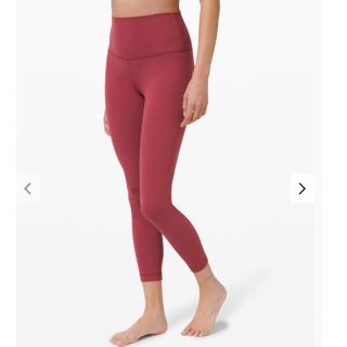 ルルレモン(lululemon)の新品 ルルレモン レギンス ワイン サイズ4 LULULEMON 送料込み(レギンス/スパッツ)