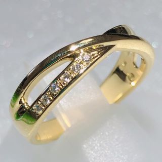 タサキ(TASAKI)の☆激美品☆ TASAKI ダイヤモンドリング ☆ 田崎 k18 yg イエロー(リング(指輪))