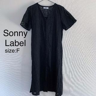 サニーレーベル(Sonny Label)の黒　ワンピース　羽織/Sonny Label（サニーレーベル）(ロングワンピース/マキシワンピース)