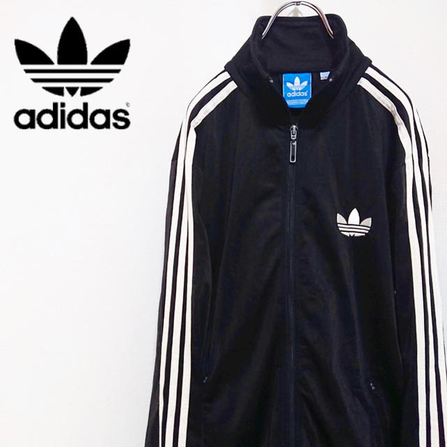 adidas(アディダス)の古着 used adidas アディダス カラージャージ black ブラック メンズのトップス(ジャージ)の商品写真