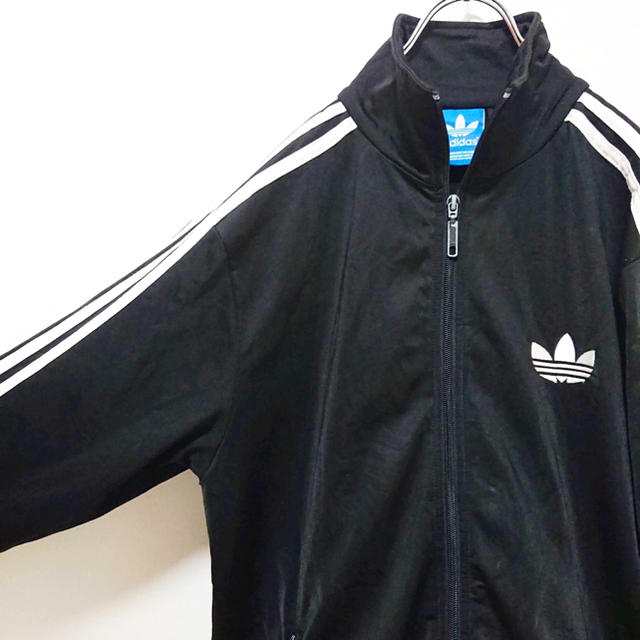 adidas(アディダス)の古着 used adidas アディダス カラージャージ black ブラック メンズのトップス(ジャージ)の商品写真