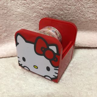 ハローキティ(ハローキティ)の【新品・未使用】ハローキティ❤︎マスキングテープカッター❤︎赤❤︎(テープ/マスキングテープ)