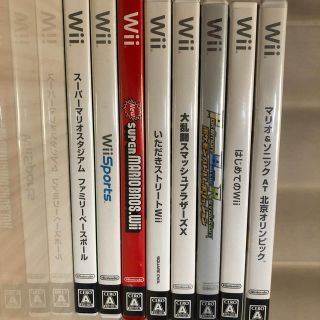 ウィー(Wii)のWiiソフト８本セット(家庭用ゲームソフト)
