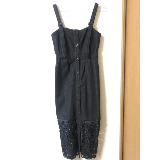 Ameri VINTAGE(アメリヴィンテージ)のAMERI CUT WORK INDIGO DRESS レディースのワンピース(ロングワンピース/マキシワンピース)の商品写真