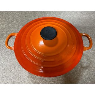 ルクルーゼ(LE CREUSET)のルクルーゼ　ル・クルーゼ　鍋　20センチ(鍋/フライパン)