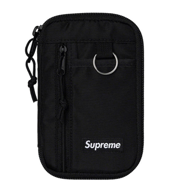 Supreme(シュプリーム)の新品　Supreme Small Zip Pouch Wallet Black メンズのファッション小物(コインケース/小銭入れ)の商品写真