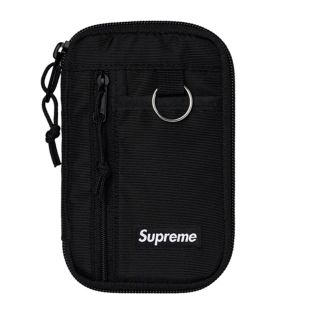 シュプリーム(Supreme)の新品　Supreme Small Zip Pouch Wallet Black(コインケース/小銭入れ)