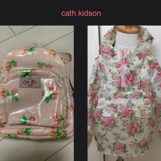 キャスキッドソン(Cath Kidston)のキャスキッドソン　パーカー　レインコート　アウター　3〜4才　記名あり(コート)