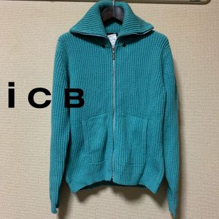 アイシービー(ICB)の【美品】iCB ローゲージ畔ニットハイネックジップブルゾン(ブルゾン)