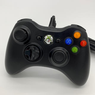マイクロソフト(Microsoft)のマイクロソフト ゲームコントローラー 有線 ブラック Xbox360(ゲーム)