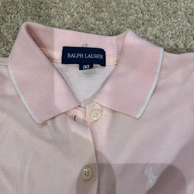 Ralph Lauren(ラルフローレン)の【美品】ラルフローレンのピンクワンピース　ベビー用 キッズ/ベビー/マタニティのベビー服(~85cm)(ワンピース)の商品写真