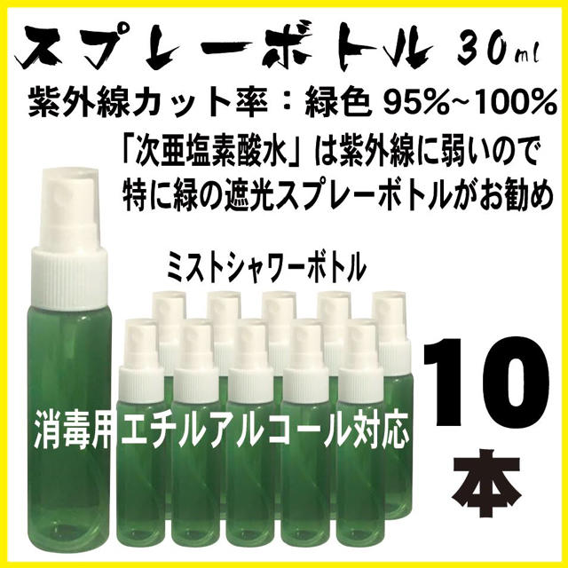 新発売の 遮光スプレーボトル30ml-10本(次亜塩素酸水・消毒用アルコール対応) - www.jelecom.com.eg 新発売の 遮光スプレーボトル30ml-10本(次亜塩素酸水・消毒用アルコール対応) - www.jelecom.com.eg