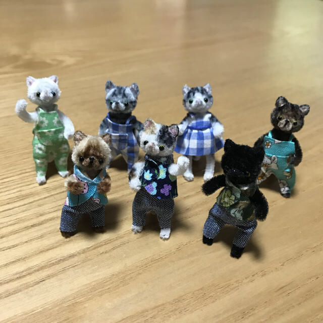 モールアート ハンドメイド 黒猫ちゃん モールベア ミニチュア 猫
