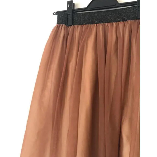 THE SUIT COMPANY(スーツカンパニー)のスーツカンパニー ブラウン系チュールスカートTHE SUIT COMPANY レディースのスカート(ひざ丈スカート)の商品写真