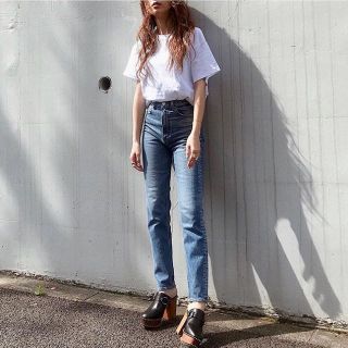 moussy PLAIN JEANS STRAIGHT SLIM 25 新品