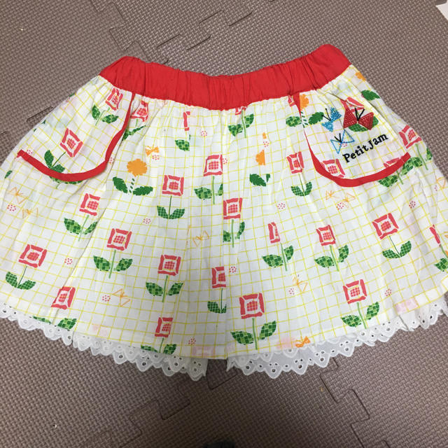 Petit jam(プチジャム)のプチジャム    お花柄キュロットスカート キッズ/ベビー/マタニティのキッズ服女の子用(90cm~)(パンツ/スパッツ)の商品写真