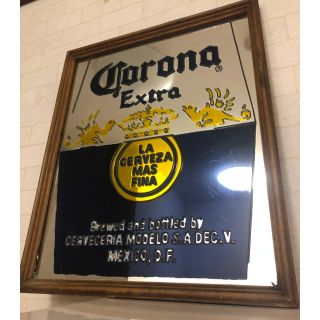 コロナ(コロナ)のアンティーク風 コロナビール サイン 看板 インテリア 鏡 ミラー(その他)