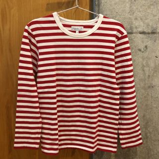 アニエスベー(agnes b.)の美品　アニエスベー　定番ボーダーカットソー(Tシャツ(長袖/七分))