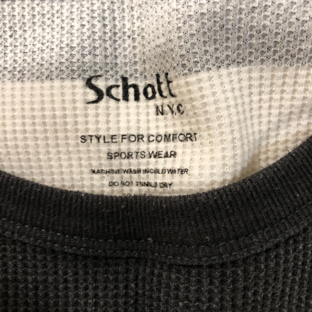 schott(ショット)のショット　ボーダーカットソー ロンT XL メンズのトップス(Tシャツ/カットソー(七分/長袖))の商品写真