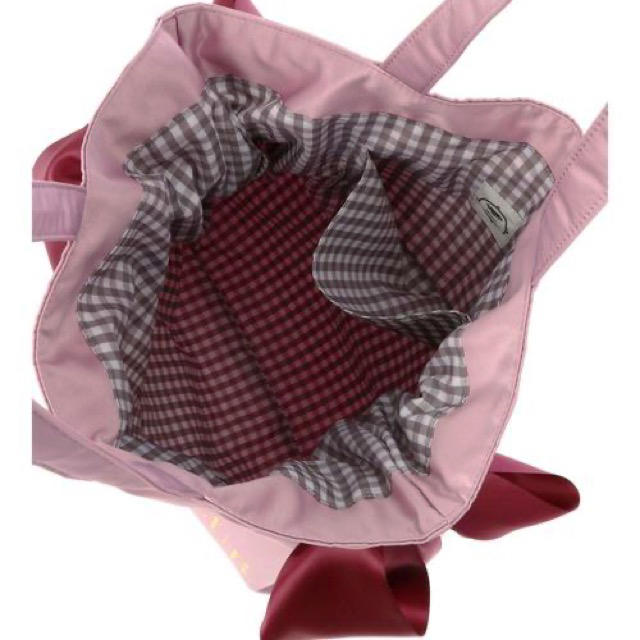 Maison de FLEUR(メゾンドフルール)の完売色❤️【メゾンドフルール 】ダブルリボン トートバッグ(ピンク) レディースのバッグ(トートバッグ)の商品写真