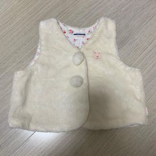 ミキハウス(mikihouse)の美品　ミキハウスベスト(カーディガン/ボレロ)