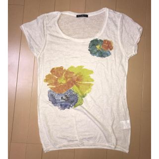 アーカイブ(Archive)のアーカイブ　透ける薄手　花柄Ｔシャツ(Tシャツ(半袖/袖なし))