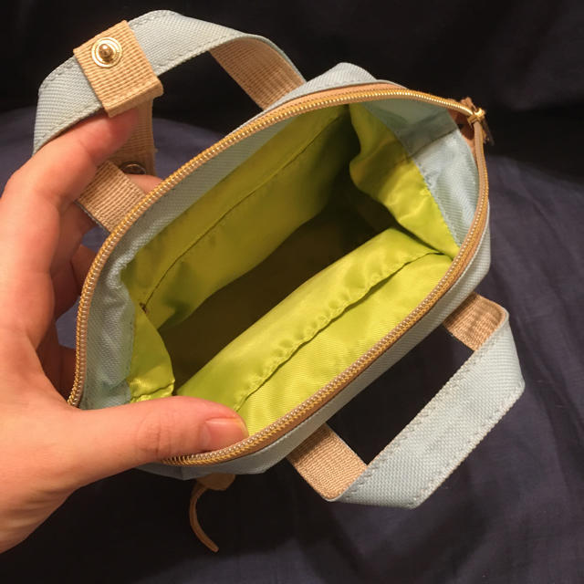 anello(アネロ)のanello×パケカド　コラボミニバッグ　水色 レディースのバッグ(ハンドバッグ)の商品写真