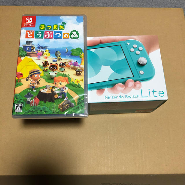 Switch lite ターコイズ あつまれどうぶつの森セット - 携帯用ゲーム機本体