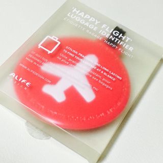 HAPPY FLIGHT ラゲージタグ(旅行用品)