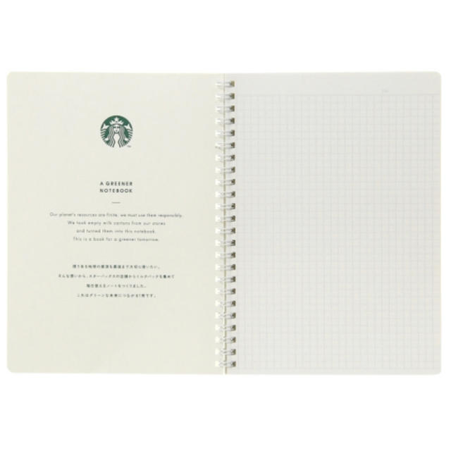 Starbucks Coffee(スターバックスコーヒー)の【STARBUCKS】キャンパスリングノート インテリア/住まい/日用品の文房具(ノート/メモ帳/ふせん)の商品写真