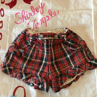 シャーリーテンプル(Shirley Temple)のシャーリーテンプル　エミリーテンプルルル　チェック　ショートパンツ　140(パンツ/スパッツ)