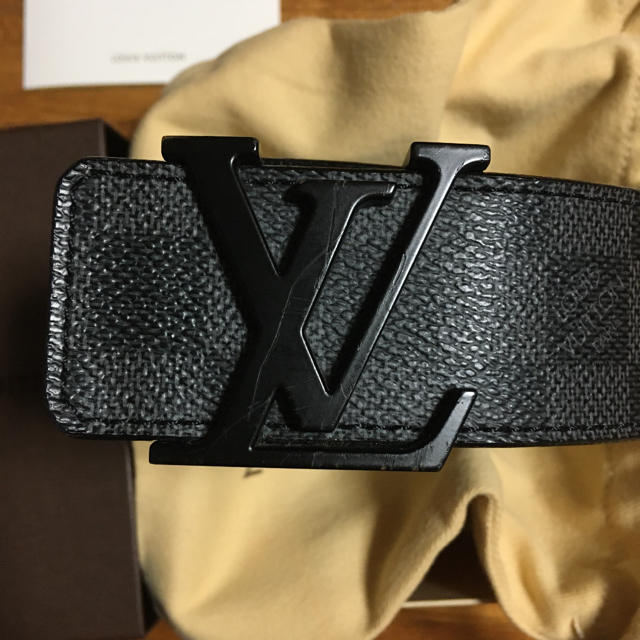 LOUIS VUITTON(ルイヴィトン)のLouis Vuitton ダミエ　ブラックベルト　85 メンズのファッション小物(ベルト)の商品写真