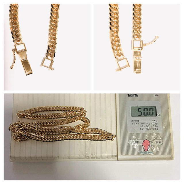 K18ダブル喜平ネックレス by 真珠's shop｜ラクマ 50g50cmの通販 特価新品