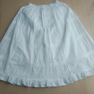 サマンサモスモス(SM2)のSM2白スカート(ひざ丈スカート)