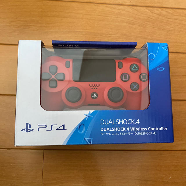 Playstation4 Ps4 新品未開封 ワイヤレスコントローラーdual Shock4 マグマレッドの通販 By Tdars S Shop プレイステーション4ならラクマ