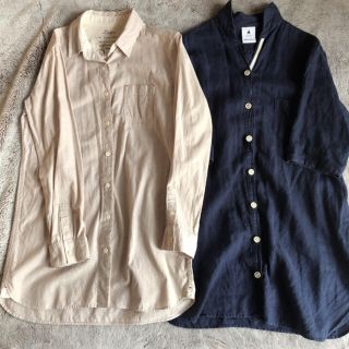 ニコアンド(niko and...)の専用　nico and シャツワンピース　&コーエンチェックシャツ2点セ(シャツ/ブラウス(長袖/七分))